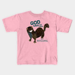 Save the European Mink 1 Kids T-Shirt